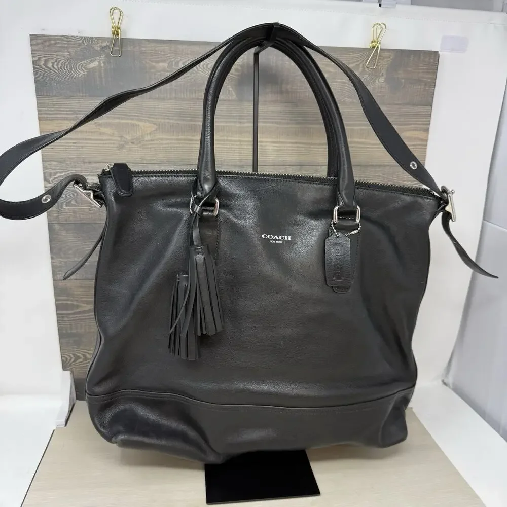 Coach Legacy Rory 19892 Black Leather Satchel Purse Shoulder Bag